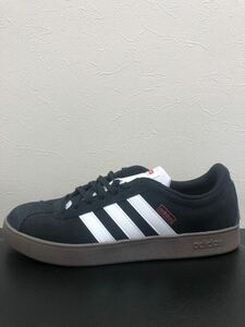 ■新品★26cm★ADIDAS VL COURT 2.0 M★HQ1801★メンズシューズ★ブラック×ホワイト ★ヌバック★