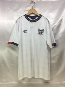 90s 00s umbro アンブロ 1988 89年 イングランド代表 復刻 ユニフォーム サイズ：ASIA L カラー：ホワイト ゲームシャツ デサント