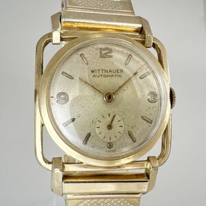 ウィットナー WITTNAUER 自動巻き アンティーク ヴィンテージ ミリタリー 中古 10K Gold Filled メンズ腕時計(0)