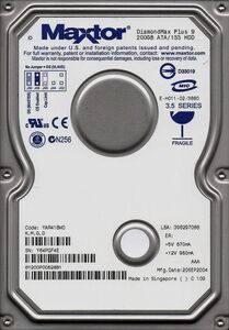 Maxtor DiamondMax Plus 9 6Y200P0 200GB ATA/IDE 7200rpm 