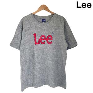 Lee リー　US古着　デカロゴ　L グレー