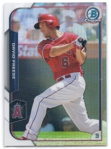 2015 Bowman Chrome David Freese Refractor /499