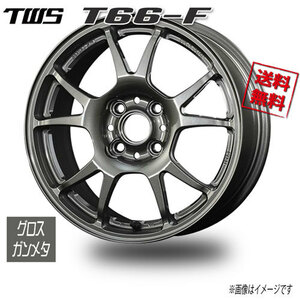 TWS TWS T66-F グロスガンメタ 16インチ 4H100 6.5J+38 4本 67 業販4本購入で送料無料