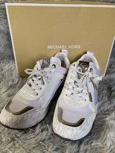 MICHAEL KORS★スニーカー★シグネジャー・メタリック★６M★中古