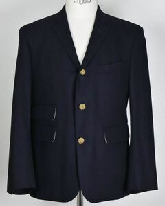 USA製 BLACK FLEECE BROOKS BROTHERS ブラックフリース ブルックスブラザーズ フラノ ウール ジャケット 紺ブレ blazer jacket b8229