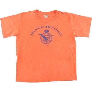 古着 90年代 バナナリパブリック BANANA REPUBLIC 半袖 ロゴTシャツ USA製 メンズL ヴィンテージ /eaa428128 【SS2409_50%】