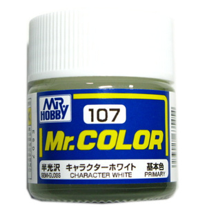 Mr.カラー（107） キャラクターホワイト 基本色 半光沢 GSIクレオス　即♪≫