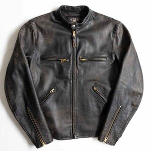 【最高級】RRL 【MILLER JACKET】S ホースハイド レザー ライダース ジャケット 2405618