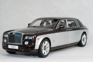 ● 1/18 ロールス ロイス 〓 ファントム EWB / ダークレッド メタリック - シルバー 〓 Rolls-Royce