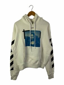 OFF-WHITE◆21SS BLUE MONA LISA OVER H/パーカー/S/コットン/WHT/ombb037r21fle001