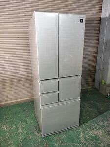 【現状品 引き取り限定】SHARP ノンフロン冷凍冷蔵庫 SJ-F502E-S No.90031582 19年製 動作確認済み 氷冷機動作確認