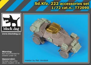 ブラックドッグ T72090 1/72 Sd.Kfz 222 アクセサリーセット （ ドラゴン用）