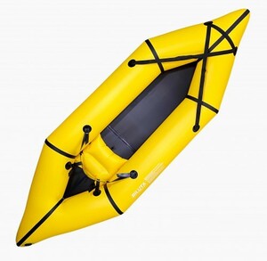 パックラフト Packraft インフレータブルカヤック イエロー 黄色 ゴムボート