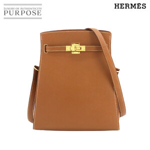 エルメス HERMES ケリー スポーツ PM ショルダー バッグ クシュベル エプソン ゴールド ゴールド 金具 〇W刻印 Kelly Sport PM 90241350