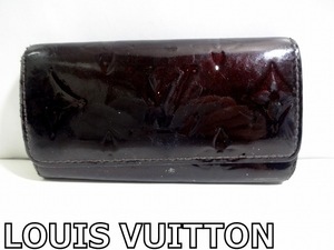 X4K057◆本物◆ ルイヴィトン LOUIS VUITTON ヴェルニ アマラント ボルドー ミュルティクレ4 4連 キーケース TS2131