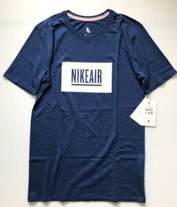 新品 送料込 NIKELAB×PIGALLE NIKE AIR S/S TEE S(USサイズ) 青 ナイキラボ×ピガール ナイキ エア Tシャツ ボックスロゴ LAB ラボ