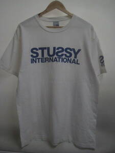 一点物!! STUSSY オールドステューシー ロゴプリント Tシャツ STUSSY INTERNATIONAL 希少 サイズ LARGE