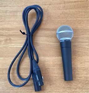 SHURE シュア ダイナミックマイク SM58 ON/OFFスイッチなし ケーブル付属 有線 ライブ 収録 配信 録音 レコーディング 実況 