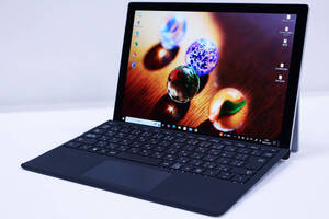 即配 バッテリー良 キーボード付 Office2019 省電力モデル Surface Pro 5 m3-7Y30 4G SSD128G 12.3型PixelSense 顔認証 Win10リカバリ