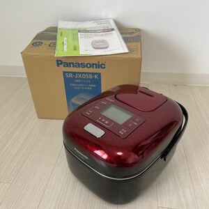 Panasonic パナソニック 炊飯器 3合 一人暮らし 可変圧力IH 可変圧力おどり炊き 豊穣ブラック SR-JX058-K 一度使用 美品
