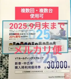 キーパー ラボ　KeePer 技研 キーパー技研 株主優待券 20％割引