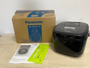 Panasonic パナソニック IHジャー炊飯器 SR-FE101 2023年製 ブラック 動作確認済み 中古品 U718