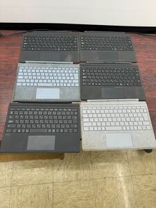 S1806) ジャンク Microsoft Surface Pro マイクロソフト 純正キーボード Model:1725 タイプカバー 日本語キーボード 6個セット