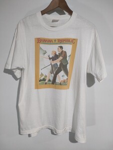 90s バナナリパブリック トラベル＆サファリ プリントTシャツ　80s L程度