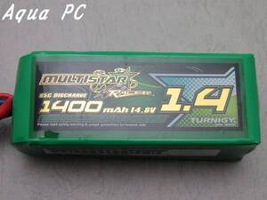 AquaPC★送料無料 ミニマルチコプターに最適1400mAh 4S 65C (Gold Spec)★