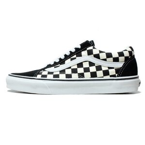 新品 VANS バンズ US アメリカ企画 オールドスクール OLDSKOOL ブラック 黒白 チェック柄 チェッカー レディース US6.5（24.5cm）