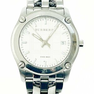 【1円スタート】BURBERRY バーバリー BU1853 SS ホワイト文字盤 クオーツ レディース腕時計 278362