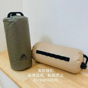 2点セット キャンプ 折りたたみ水袋 給水タンク10L 大容量 軽量 大口径 ポリタンク 貯水 アウトドア 登山避難 運動 18x38cm