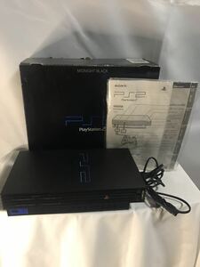 ジャンク品★SONY PS2 SCPH-50000 ミッドナイトブラック 本体 電源ケーブルのみ