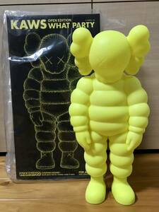 KAWS WHAT PARTY Yellow 黄色 MEDICOM TOY メディコムトイ