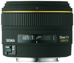 【中古】シグマ 30mm F1.4 EX DC デジタル専用 ソニー用