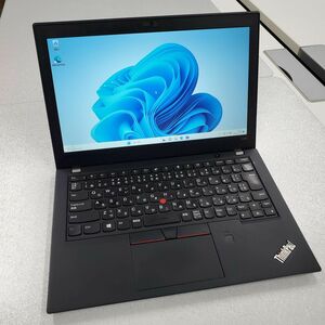 @T0687 秋葉原万世商会 軽量薄型ノートパソコン12.5型液晶 Lenovo ThinkPad X280 第8世代i5搭載(Core i5-8250U)/メモリ8GB/128GBSSD/カメラ