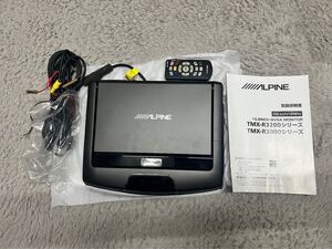 アルパイン (ALPINE) リアビジョン 10.2型LED (ガンメタリックブラック) TMX-R3000B フリップダウンモニター リモコン付属