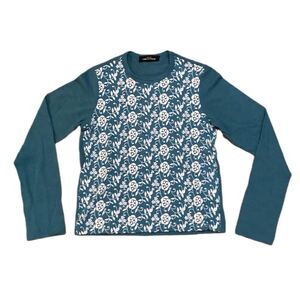 AD1996 tricot COMME des GARCONS トリコ コムデギャルソン ストレッチ 花柄カットソー 90’sヴィンテージ