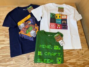 mA コンパクト UT マインクラフト Tシャツ 半袖 140×2点 150cm 計3点 セット MINE CRAFT ユニクロ UNIQLO ※未使用長期保管品