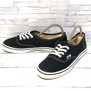 R7579bL VANS バンズ AUTHENTIC LO オーセンティックロー ローカットスニーカー ブラック×ホワイト レディース 22.5cm V44W CLA ヴァンズ