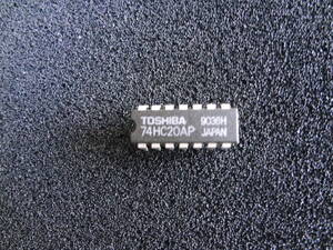 Toshiba製　74HC20AP (Dual 4-Input NAND Gate) 　1個