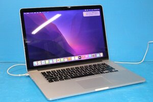 ■Apple■ MacBook Pro (Retina, 15-inch, Mid 2015) / Core i7-4770HQ 2.2GHz / メモリ 16GB / SSD 256GB / Monterey 12.7.3 / 英語キー