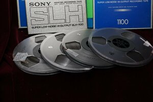 A&P　　　オープンリール10号：SONY？　録音済：4巻」外箱とテ－プ不明：（現状渡）