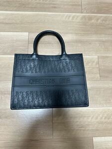 国内正規店購入新品未使用Dior Book Tote バッグ ミディアム　ブックトート　オブリーク　本革　フルレザー　黒　メンズ