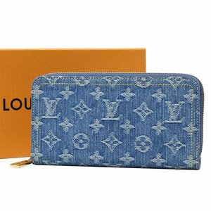 【送料無料】【本物】未使用品★LOUISVUITTON★ルイヴィトン★ジッピーウォレット★モノグラム・デニム★M82958★ブルーデニム★ラウンド★