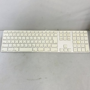 中古 Apple Keyboard（JIS） / A1243 / 色焼け、キズあり Apple 純正 USB キーボード / 日本語配列