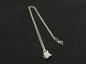 1円 ■美品■ TIFFANY＆Co ティファニー アトラスキューブ SV925 ネックレス ペンダント アクセサリー レディース シルバー系 FI2874