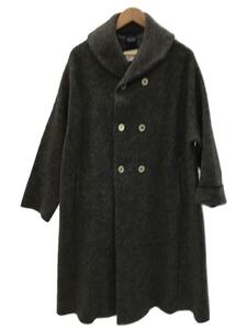 45rpm◆ツイルKNIT PEA COAT/ピーコート/O/ウール/GRY/7112053