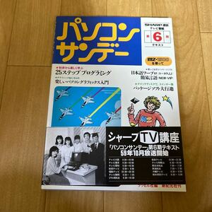 パソコンサンデー 第6期 テキスト mz-1500 プログラミング グラフィック 新紀元社