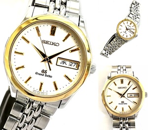 レア　美品　定価41万　GRAND SEIKO　グランドセイコー　GS　SBGT002　9F　18K　金無垢ベゼル　K18　デイデイト クォーツ メンズ　時計　37